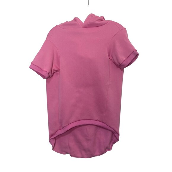 Dog Clothing Hoodie Sweatshirt Size XXL Pink Short Sleeve Fleece Lined Pullover - Picture 1 of 9